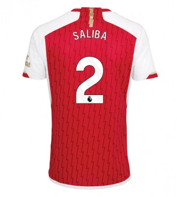 Arsenal William Saliba #2 Replika Hjemmebanetrøje 2023-24 Kortærmet